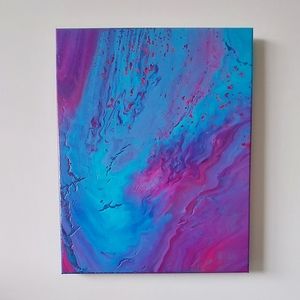 Bold Color Collection 2022 "A" Original Paint Pour Painting